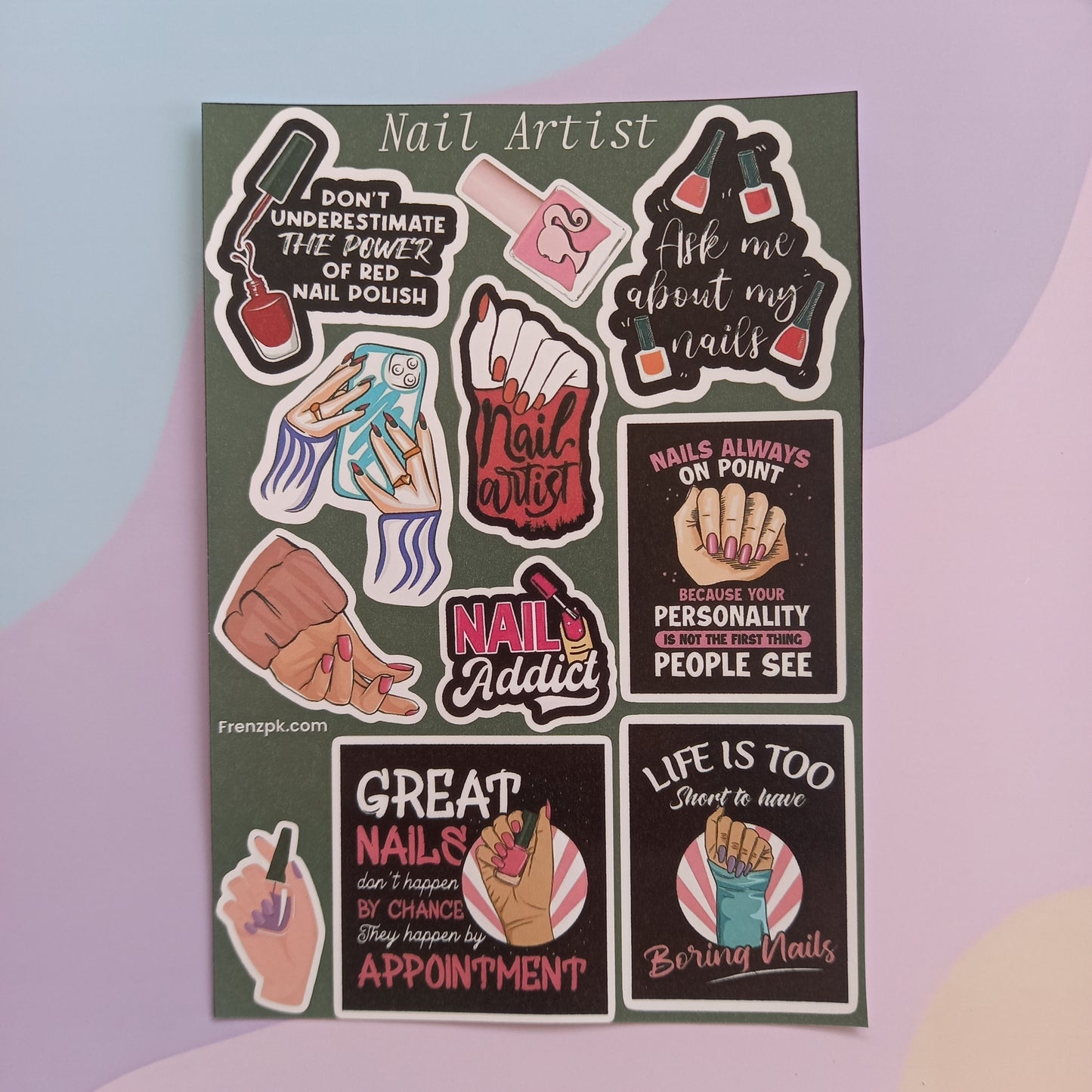 Girl Therapy Uncut Sticker Sheets (Pack of 4)