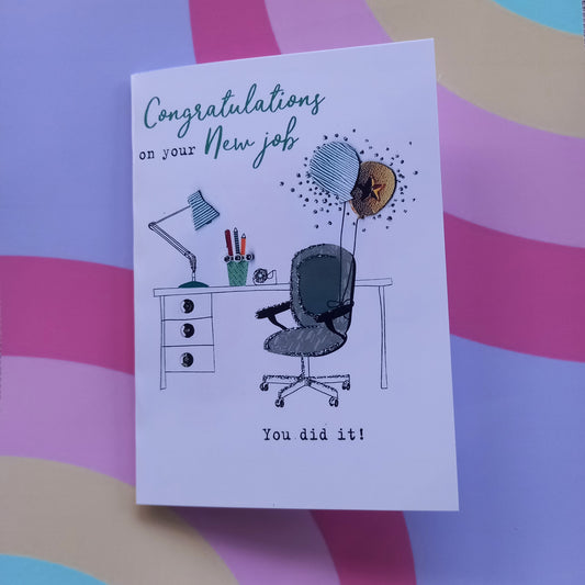 Congrats on new job Card