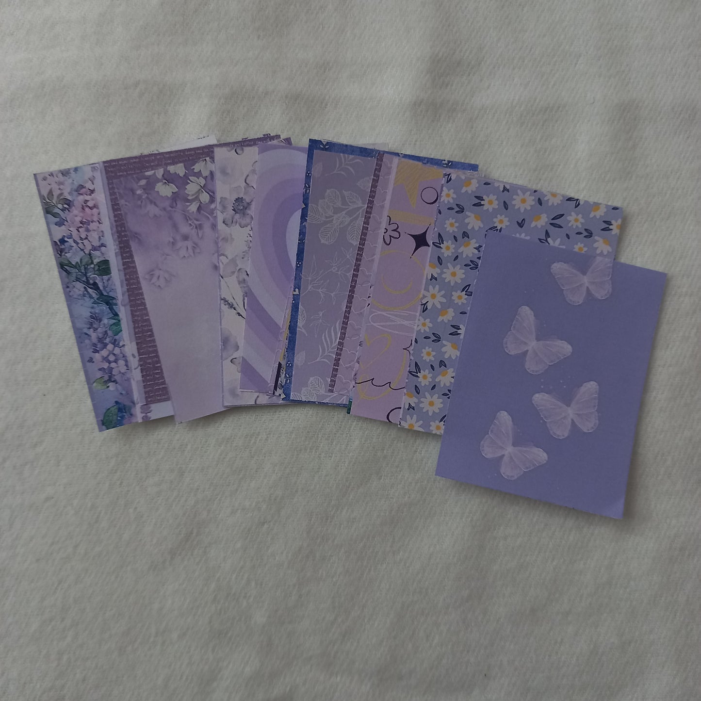 Lavendar 32 pcs paper journaling crafts