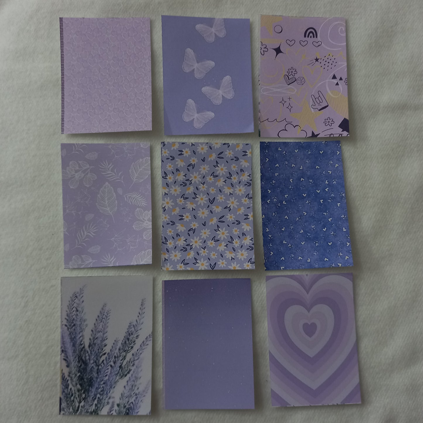 Lavendar 32 pcs paper journaling crafts