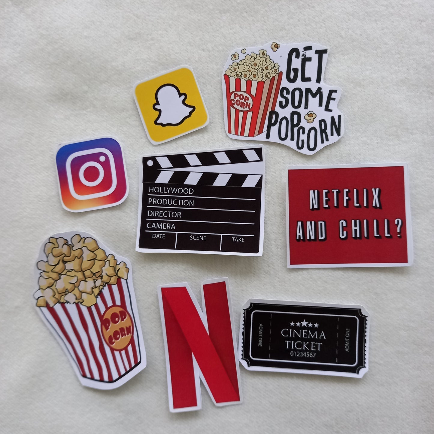 Social Laptop Stickers - Pack of 8