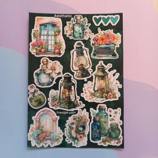 Aesthetic Uncut Sticker Sheet