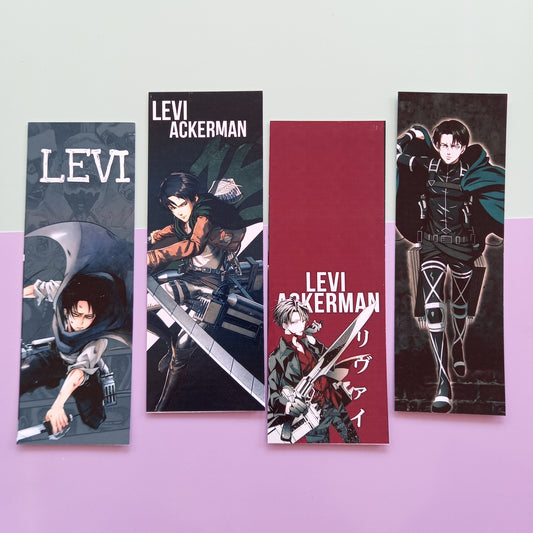 Attack on titan Levi Glossy Bookmarks