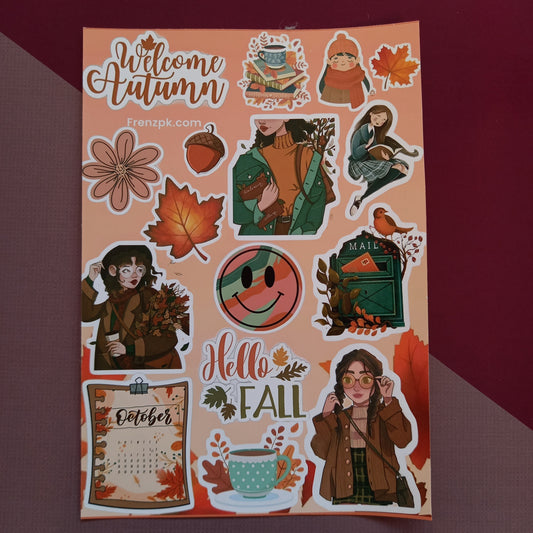 Autumn Uncut Sticker Sheet