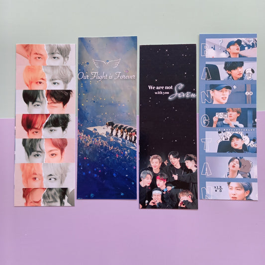 BTS Glossy Bookmarks