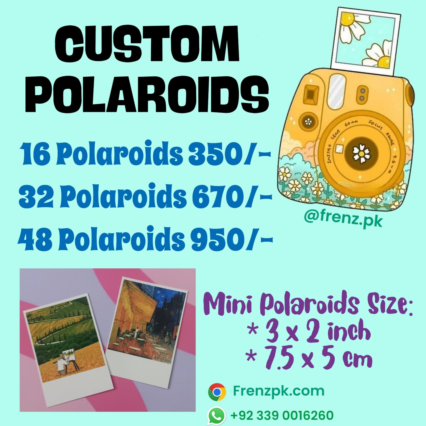 Customized Mini Polaroids