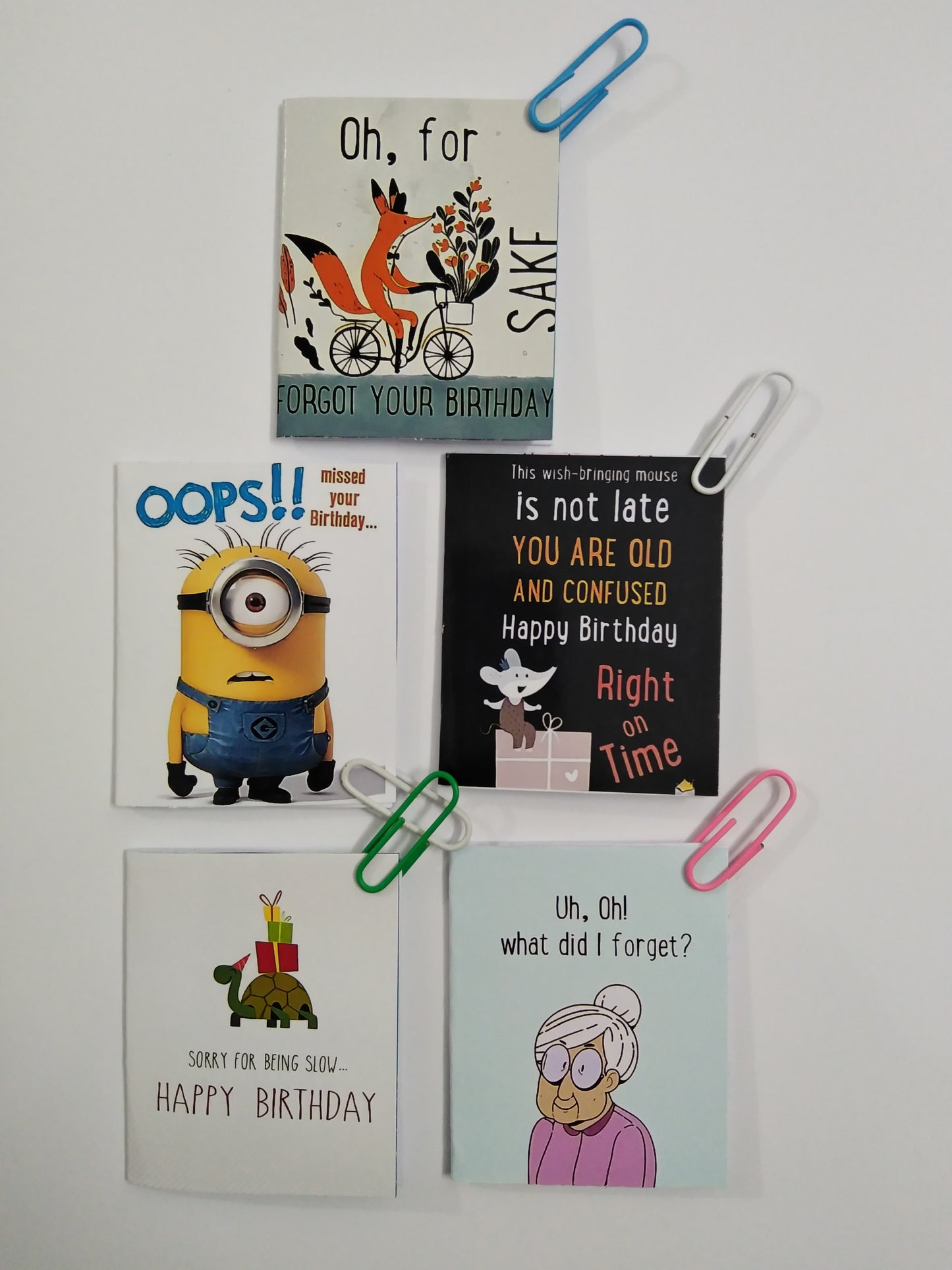 Belated birthday Mini Cards