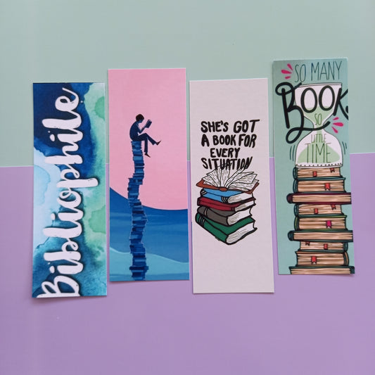 Bibiliophile Glossy Bookmarks