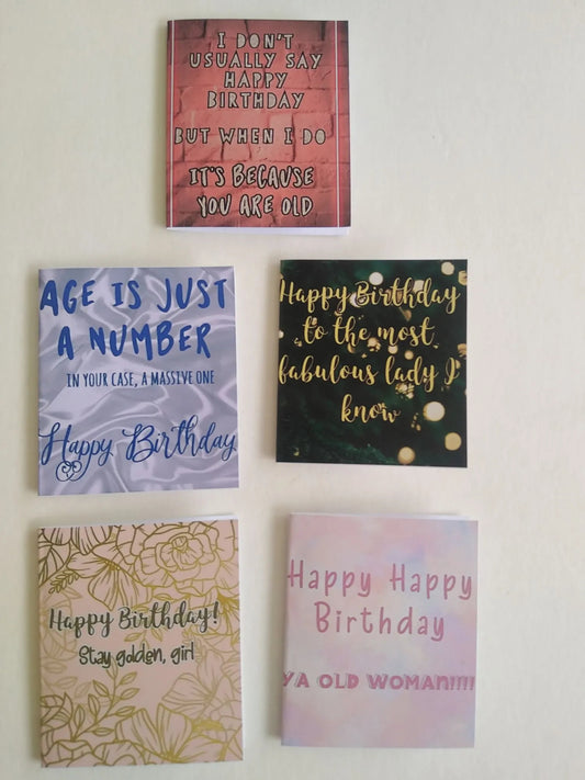 Birthday Cards for her Mini Cards