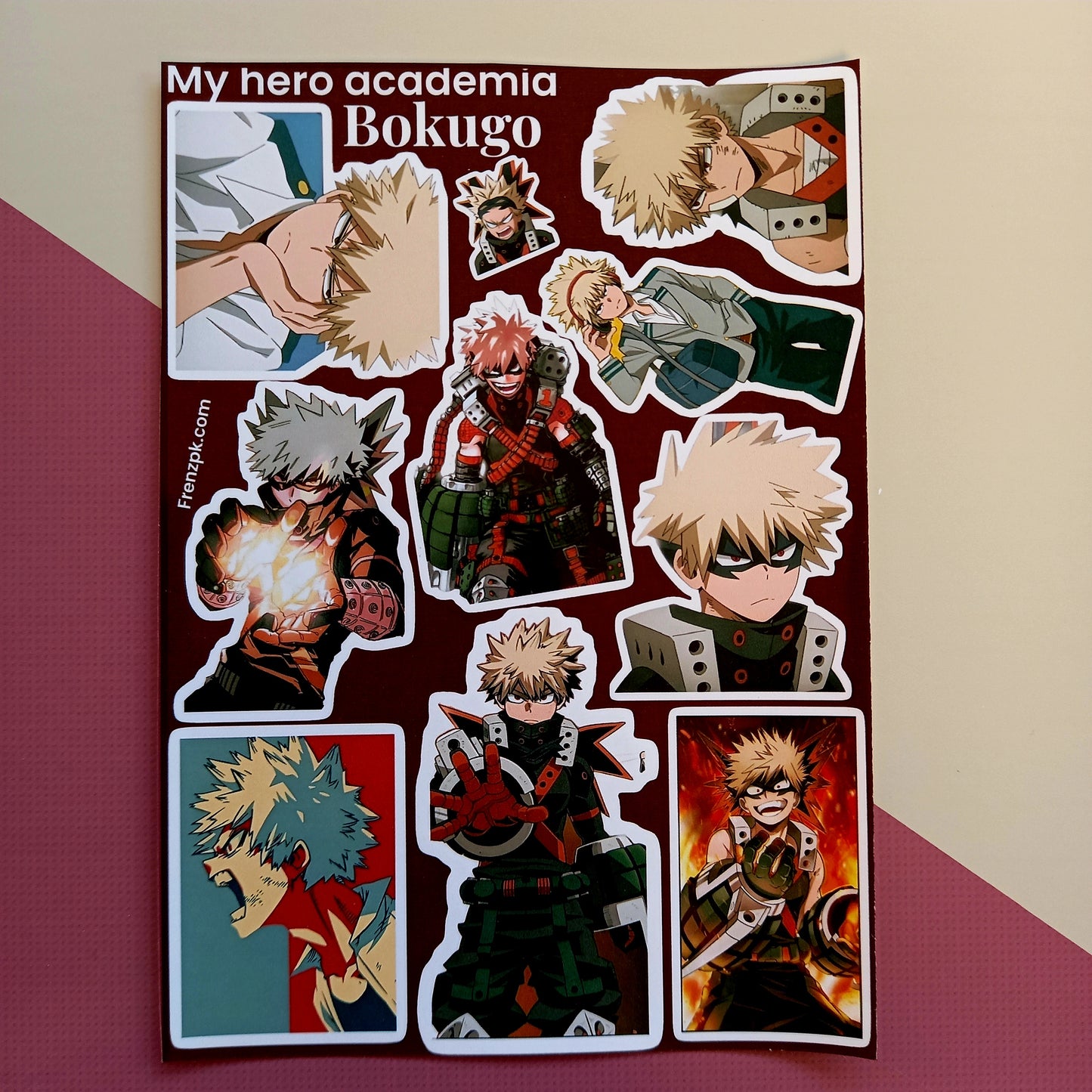 Bakugo-My Hero Academia Uncut Sticker Sheet