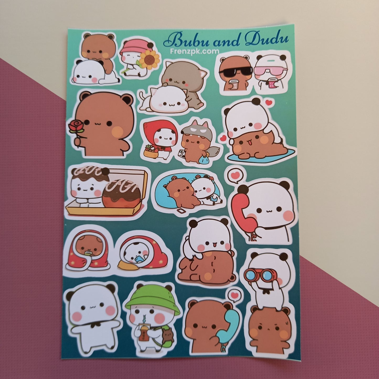 Bubu And Dudu  Uncut Sticker Sheet