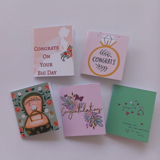 Congrats wedding Mini Cards