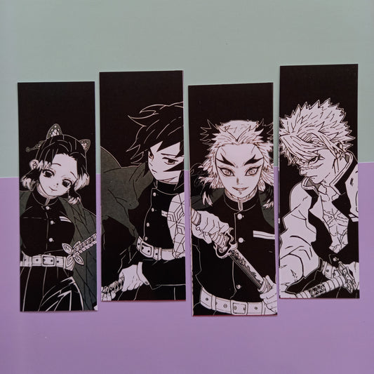 Demon Slayer aesthetic Glossy Bookmarks