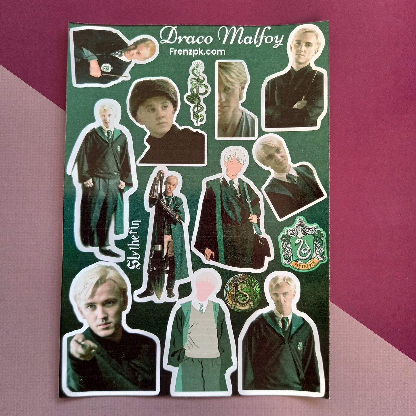 Draco Malfoy Uncut sticker sheet