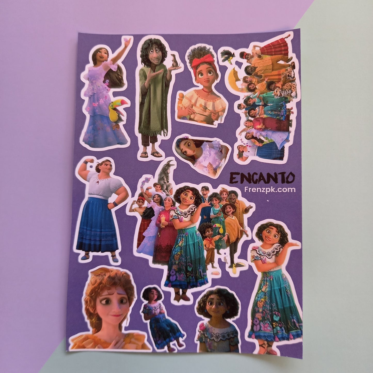 Encanto Uncut sticker sheet