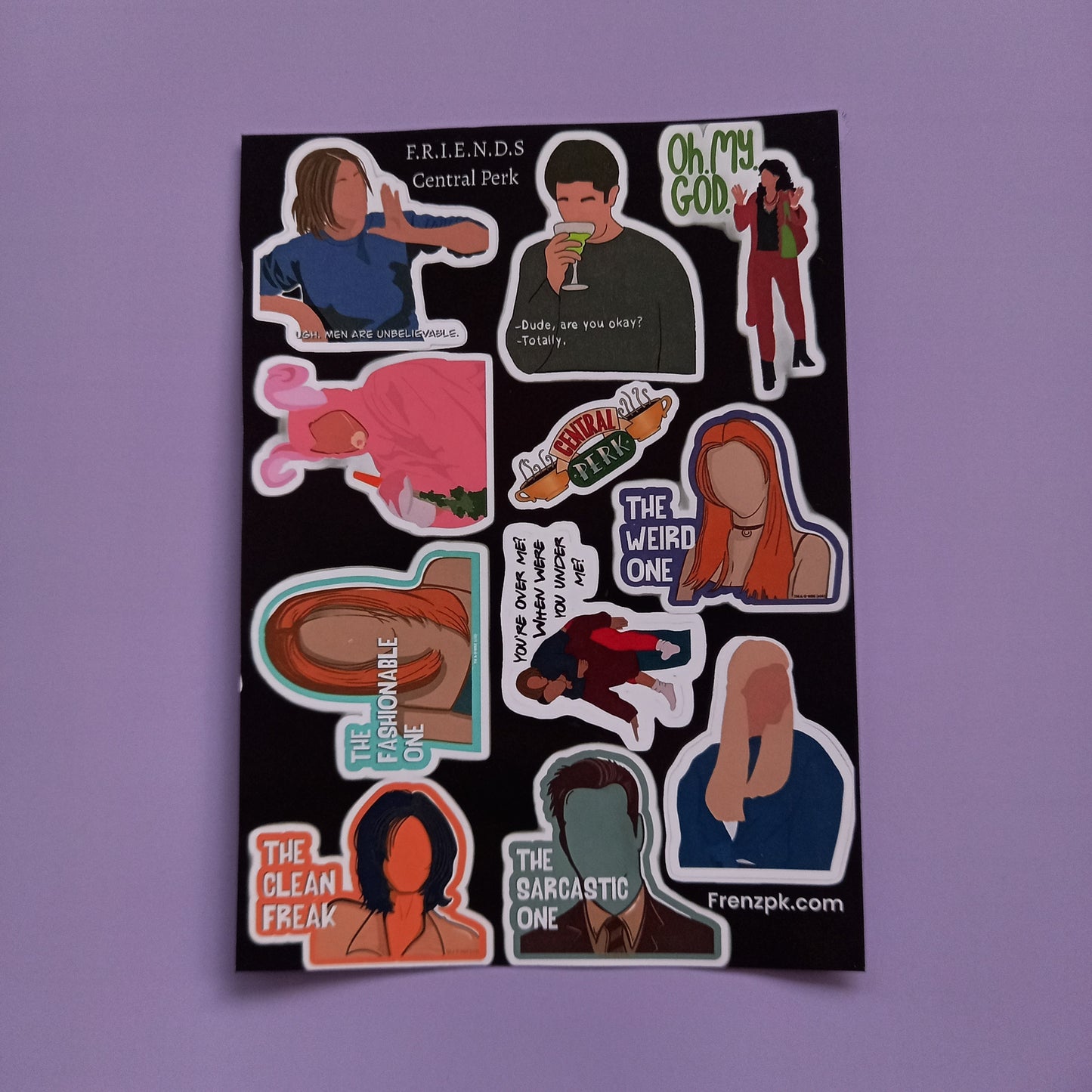 FRIENDS Central Perk Uncut sticker sheet