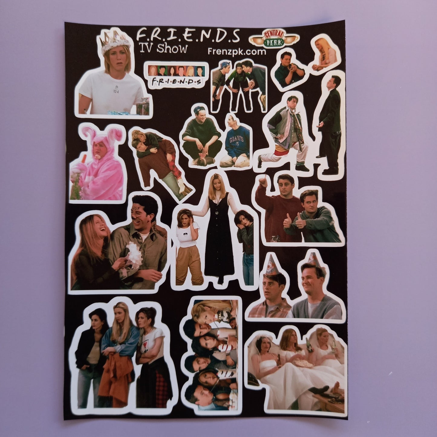 FRIENDS TV Show Uncut sticker sheet