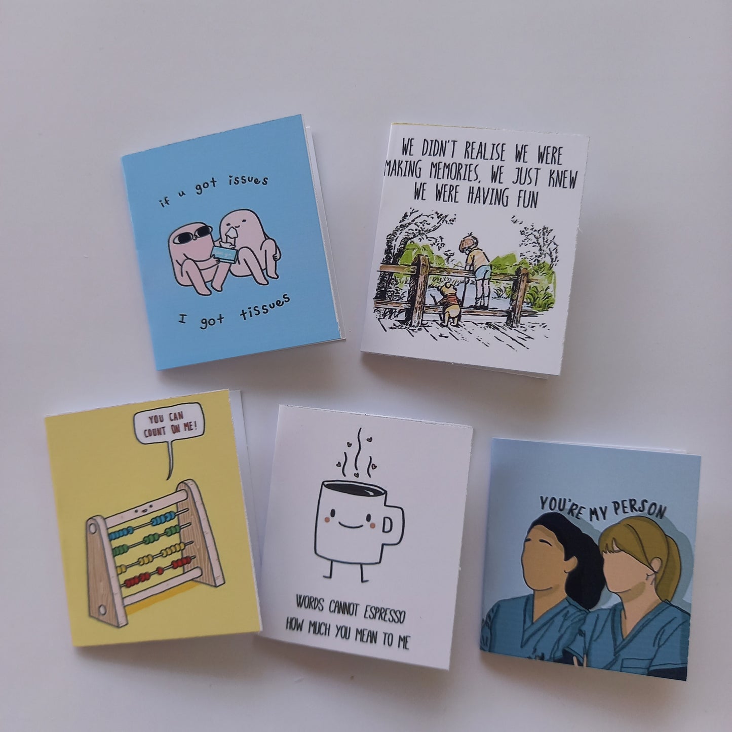 Friends to count on Mini Cards