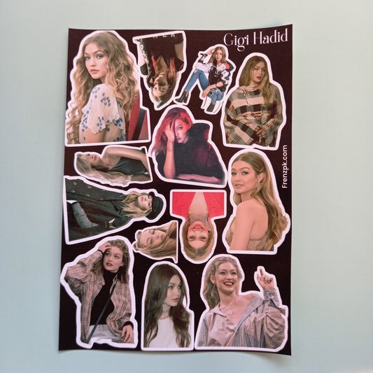 Gigi Hadid Uncut sticker sheet