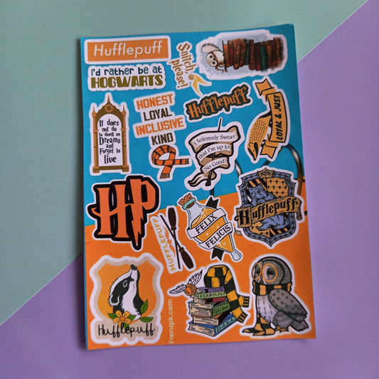 Hufflepuff  Uncut sticker sheet