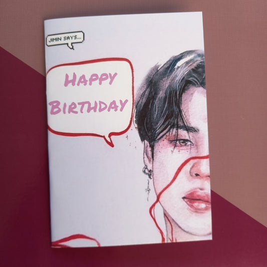 Jimin Happy Birthday Card