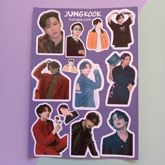 Jungkook Uncut sticker sheet