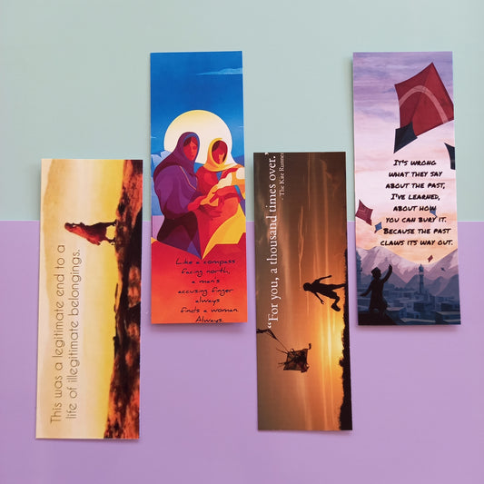 Khalid Husseini Glossy Bookmarks