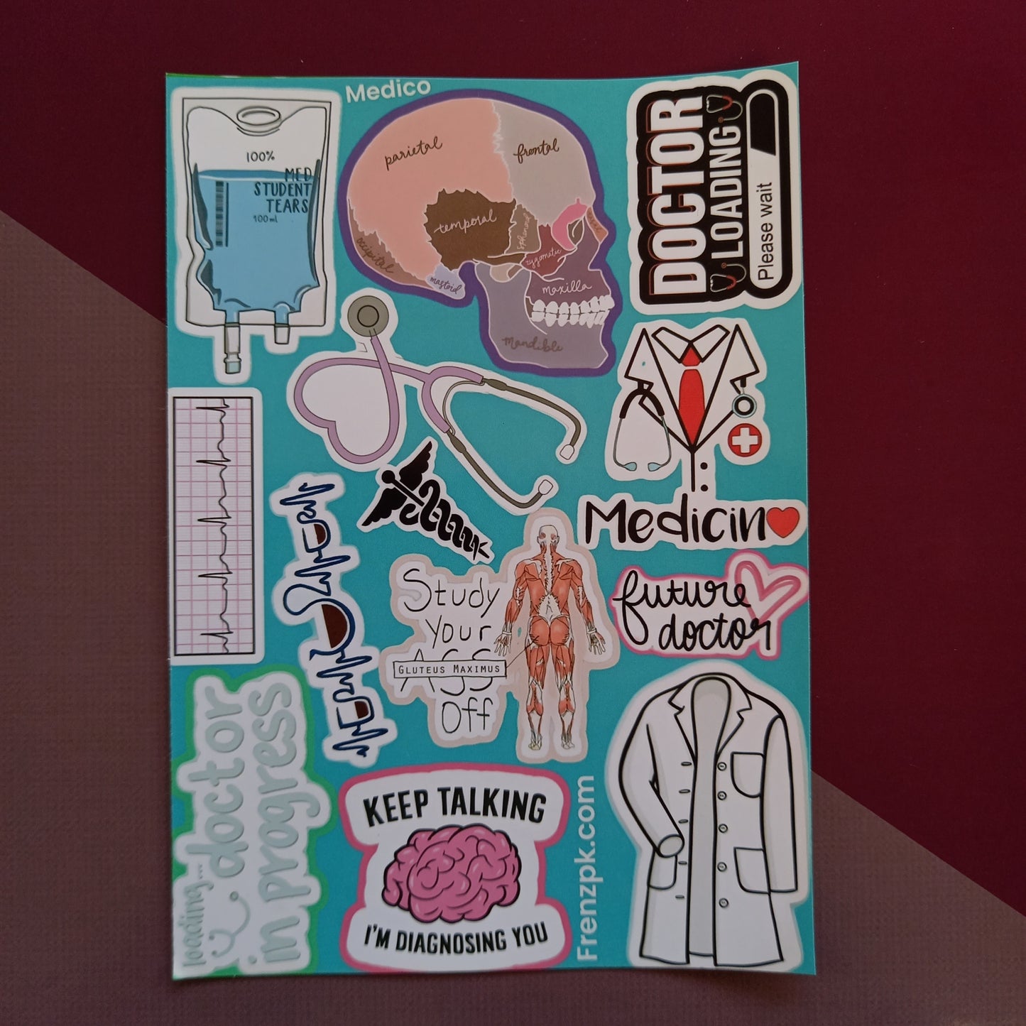 Medico Uncut sticker sheet