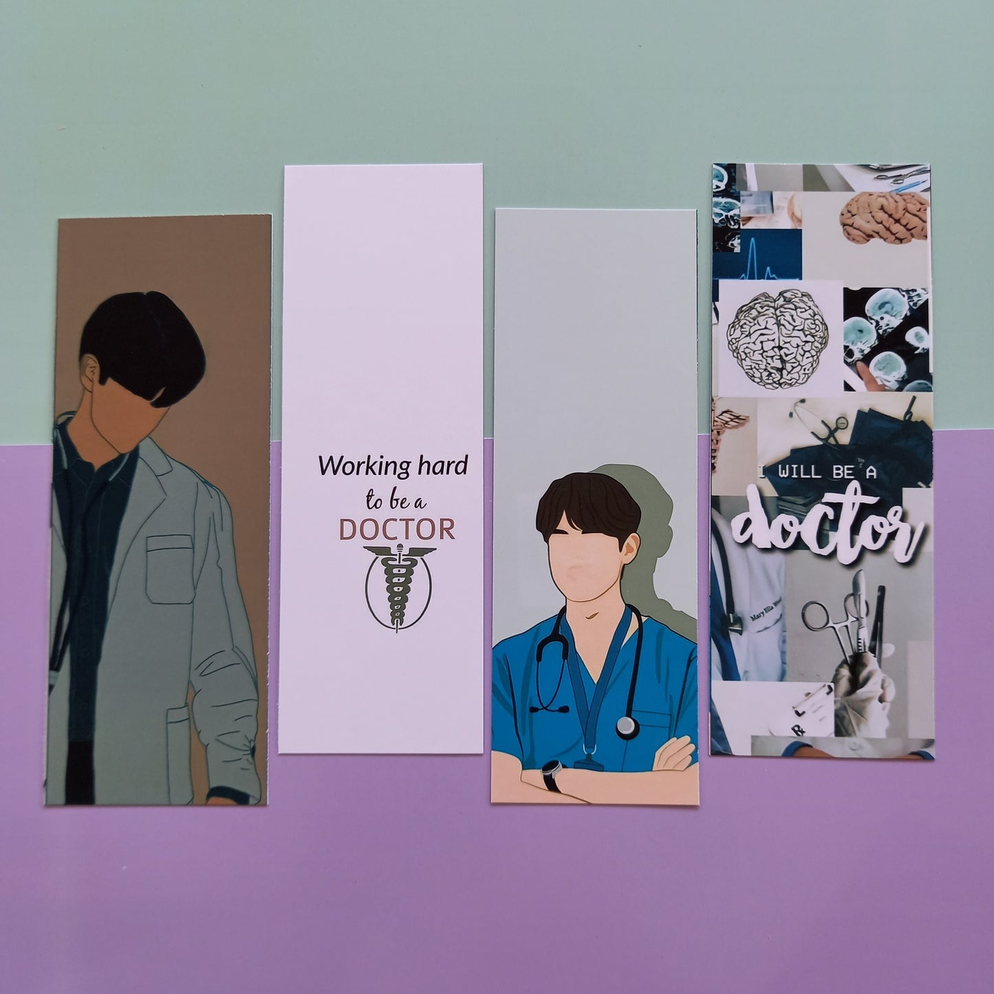 Medico male Glossy Bookmarks