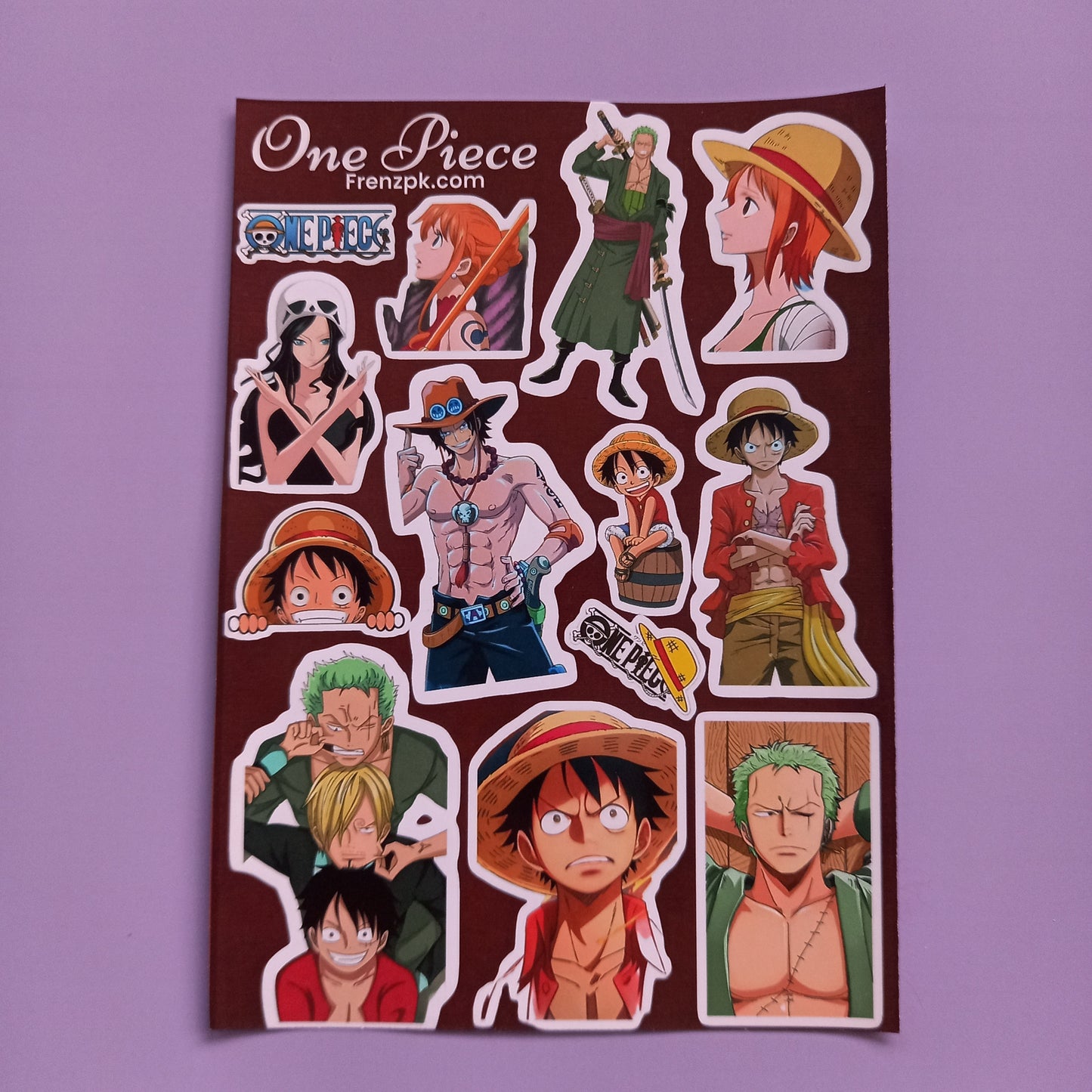 One Piece  Uncut sticker sheet