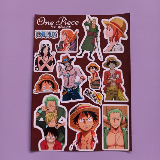 One Piece  Uncut sticker sheet