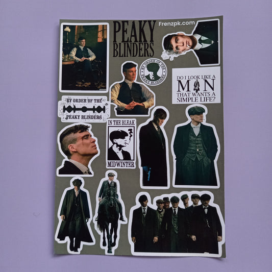 Peaky Blinders Uncut sticker sheet