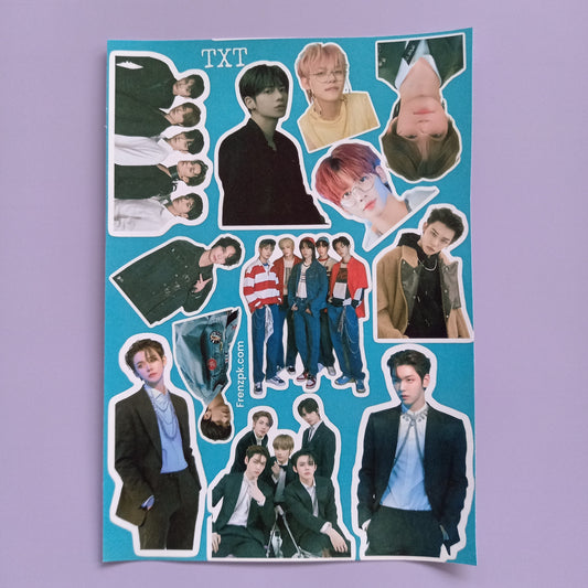 TXT Uncut sticker sheet