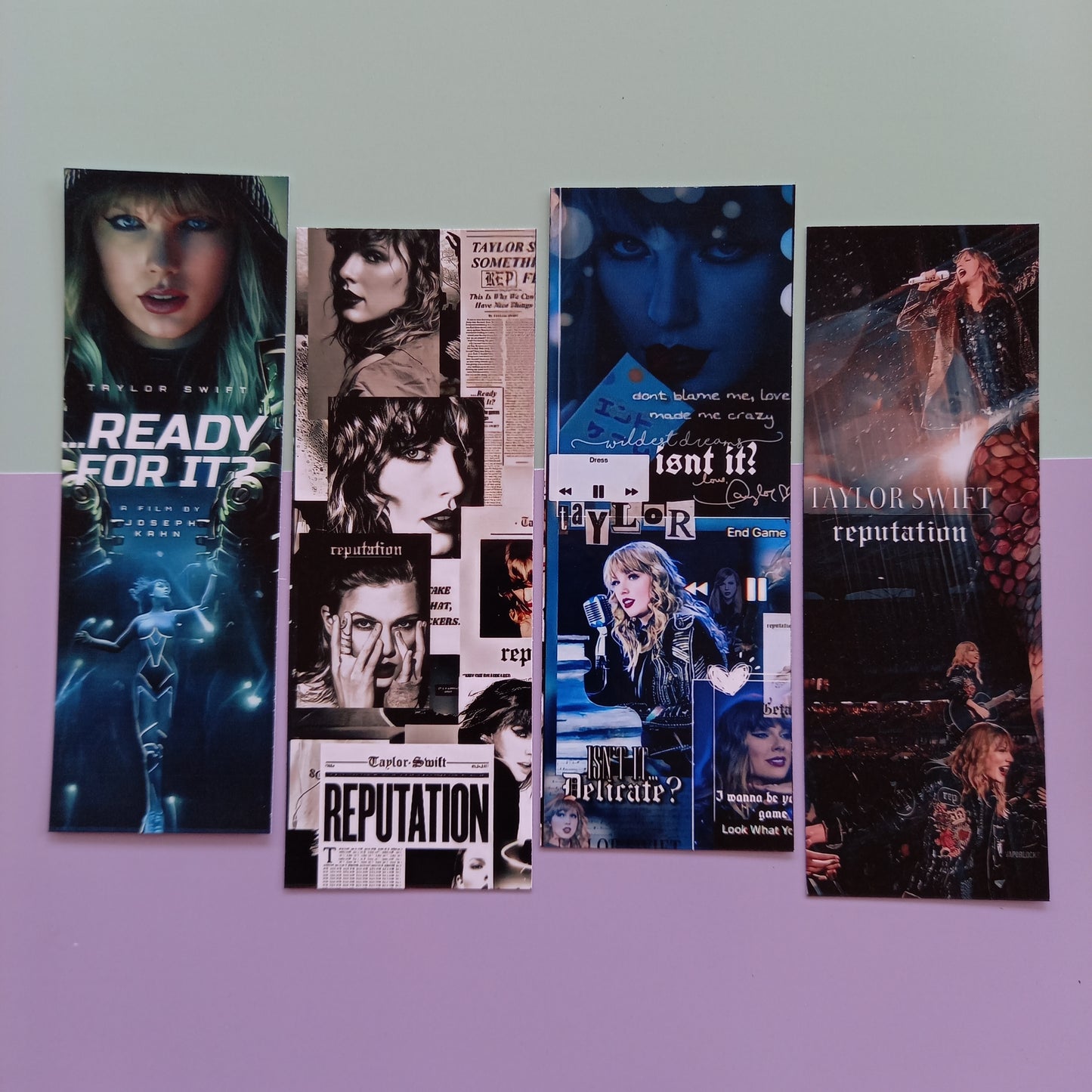 Taylor Swift Reputation Glossy Bookmarks