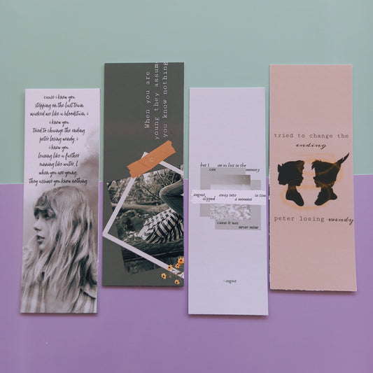 Taylor swift august Glossy Bookmarks