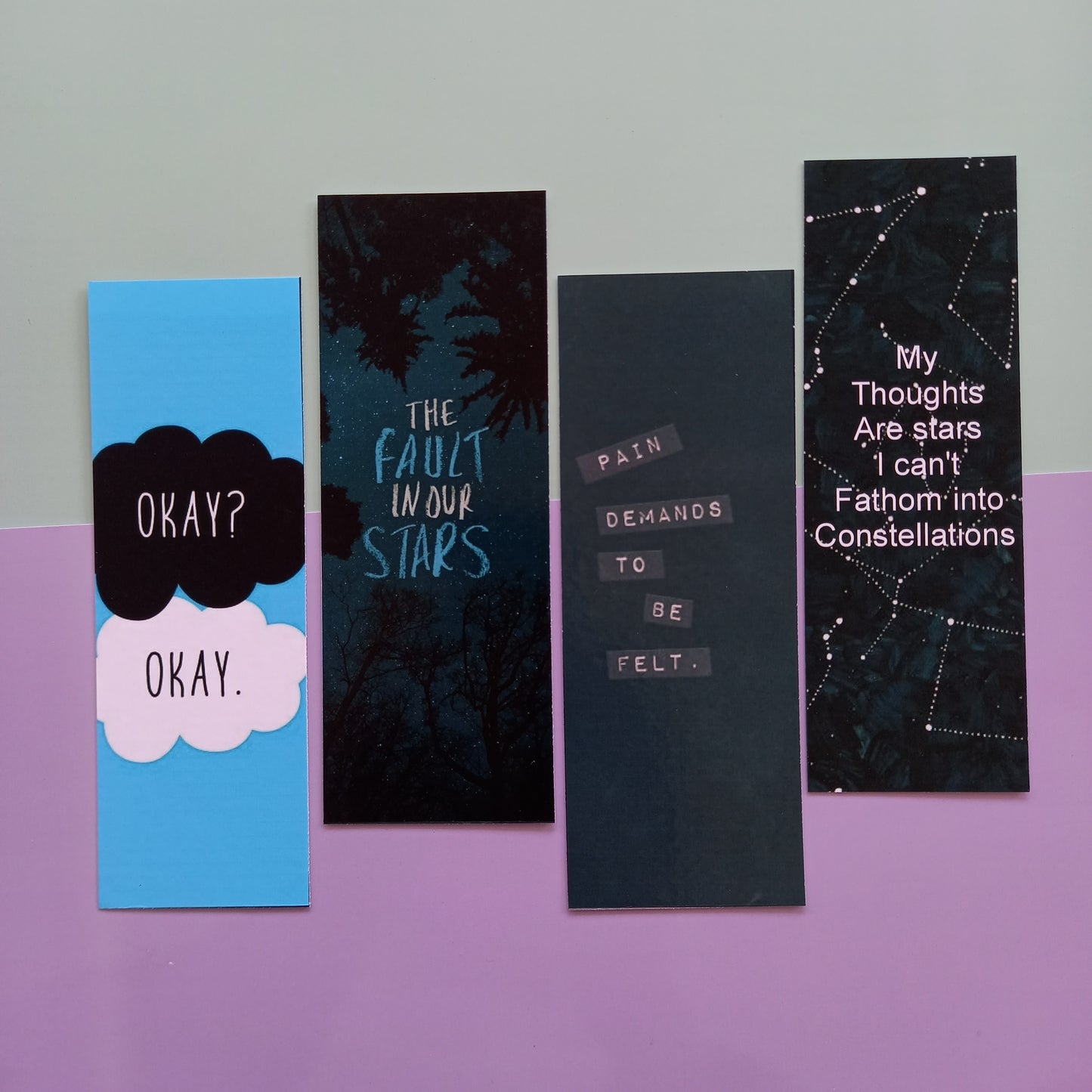 The Fault in our stars Glossy Bookmarks