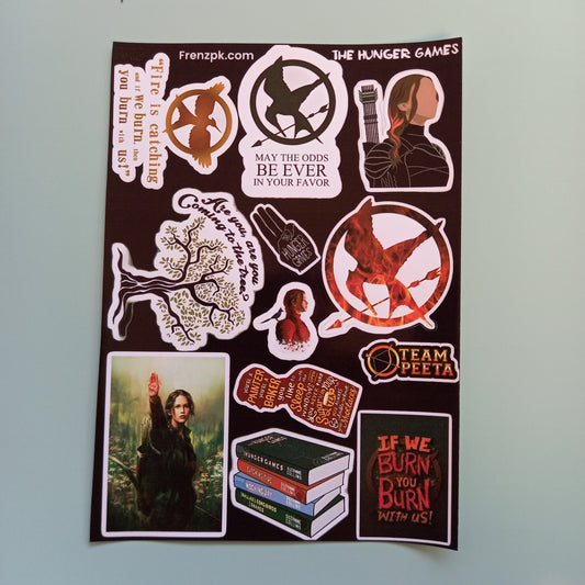 The Hunger Games Uncut sticker sheet