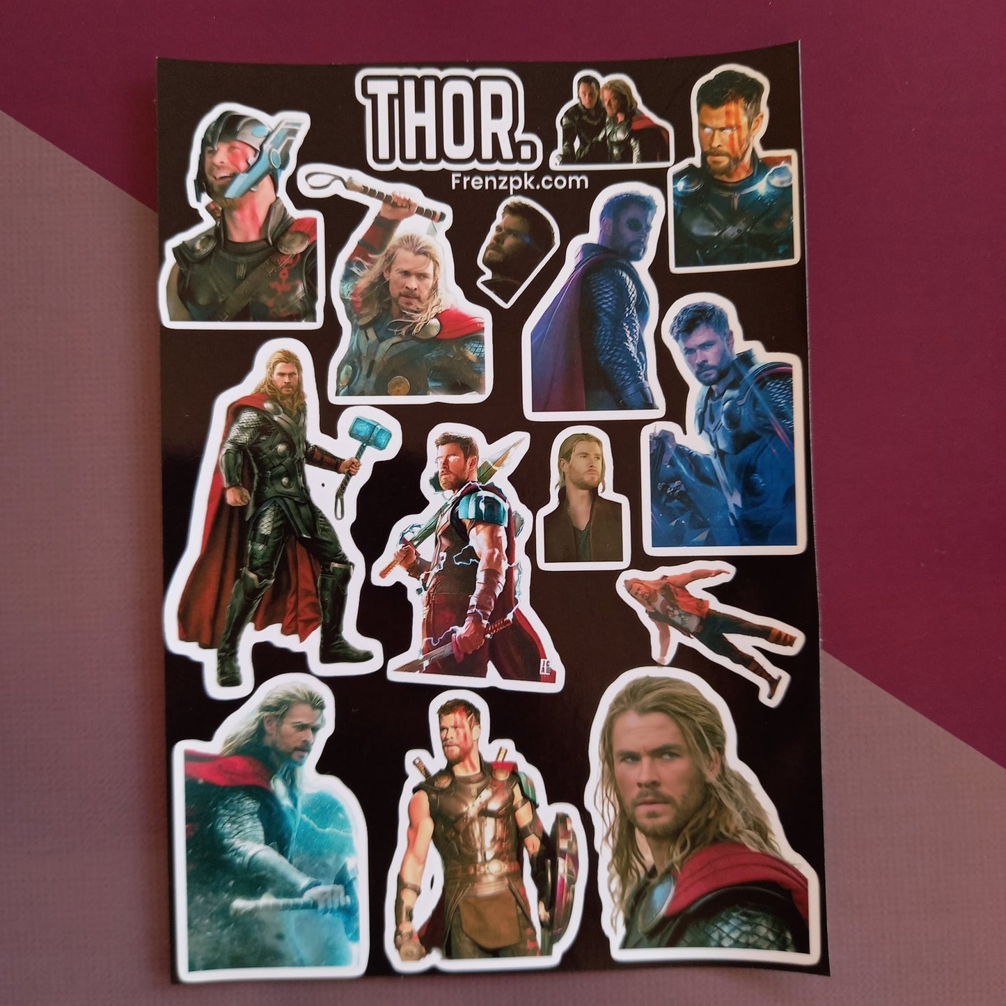 Thor Uncut sticker sheet