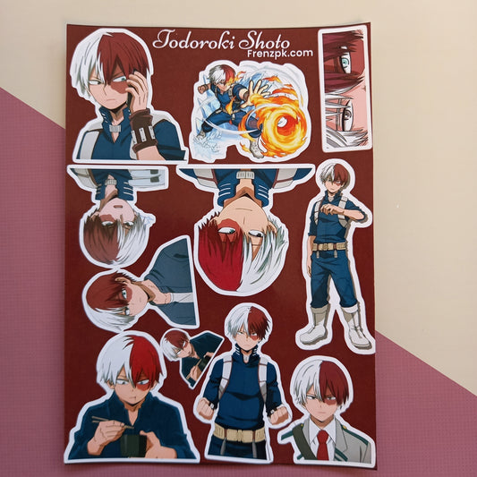 Todoroki Shoto Uncut sticker sheet