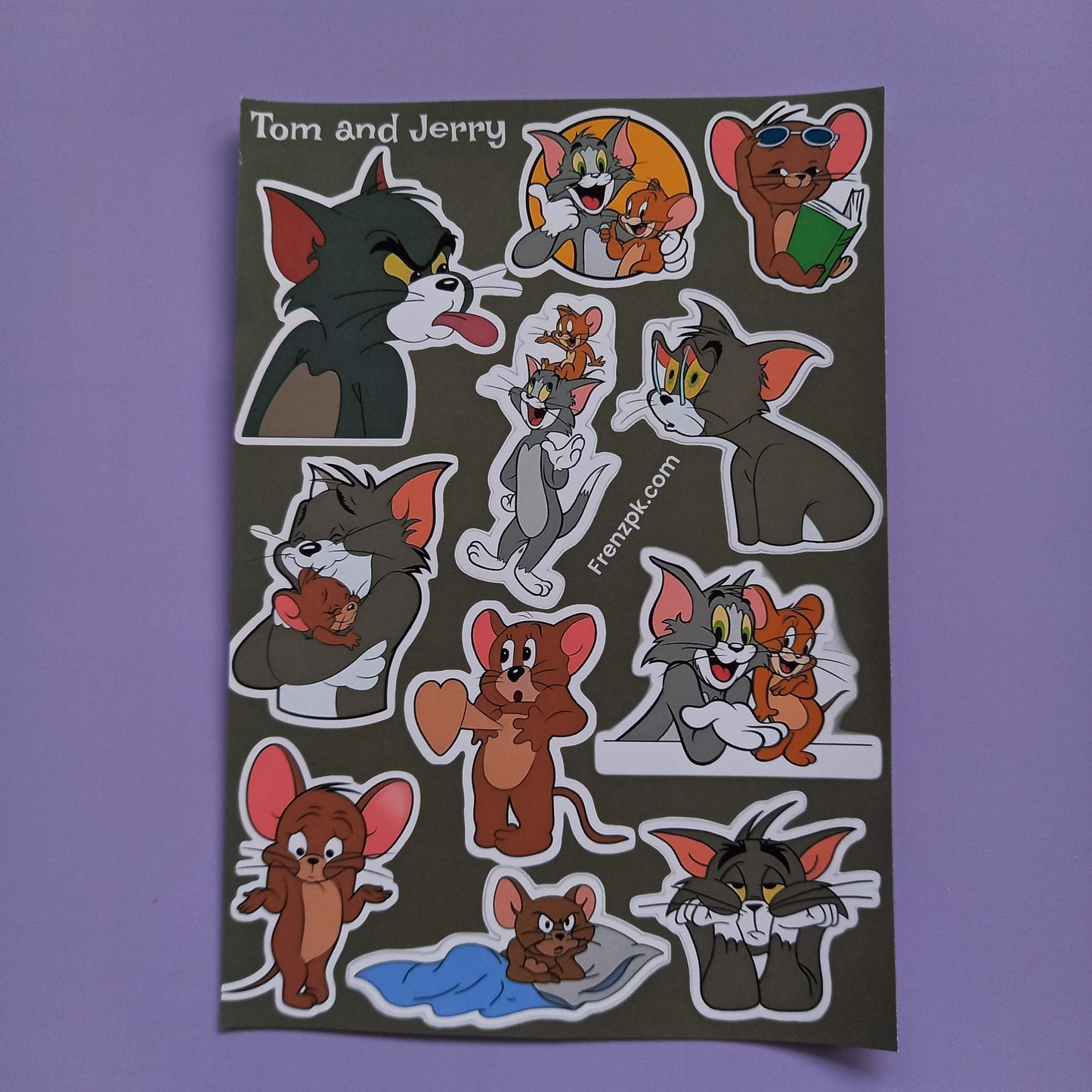 Tom and Jerry Uncut sticker sheet