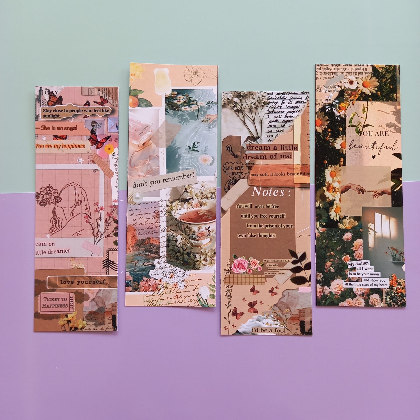 Vintage aesthetic Glossy Bookmarks