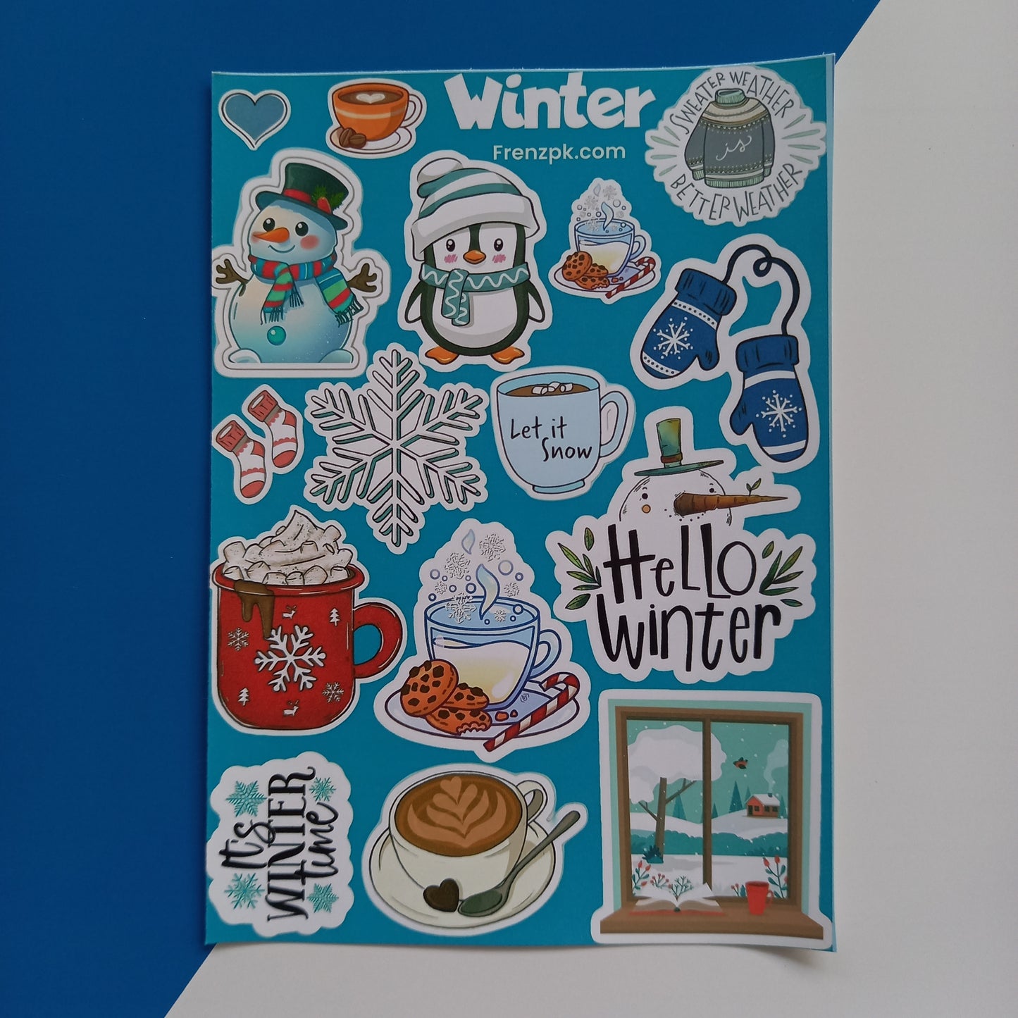 Winter Uncut sticker sheet