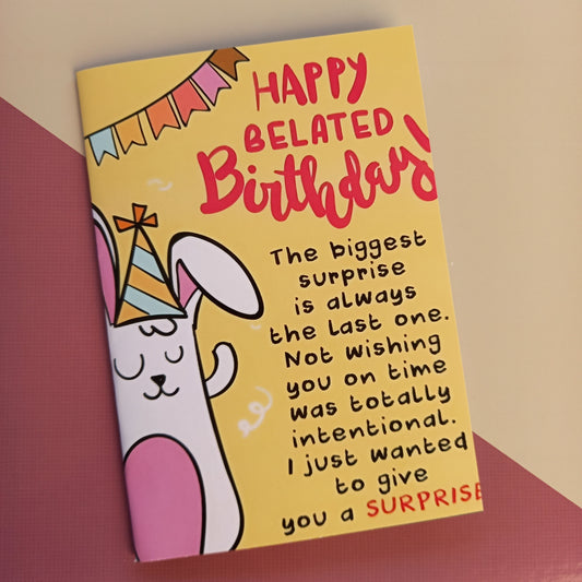 Belated Birthday Card