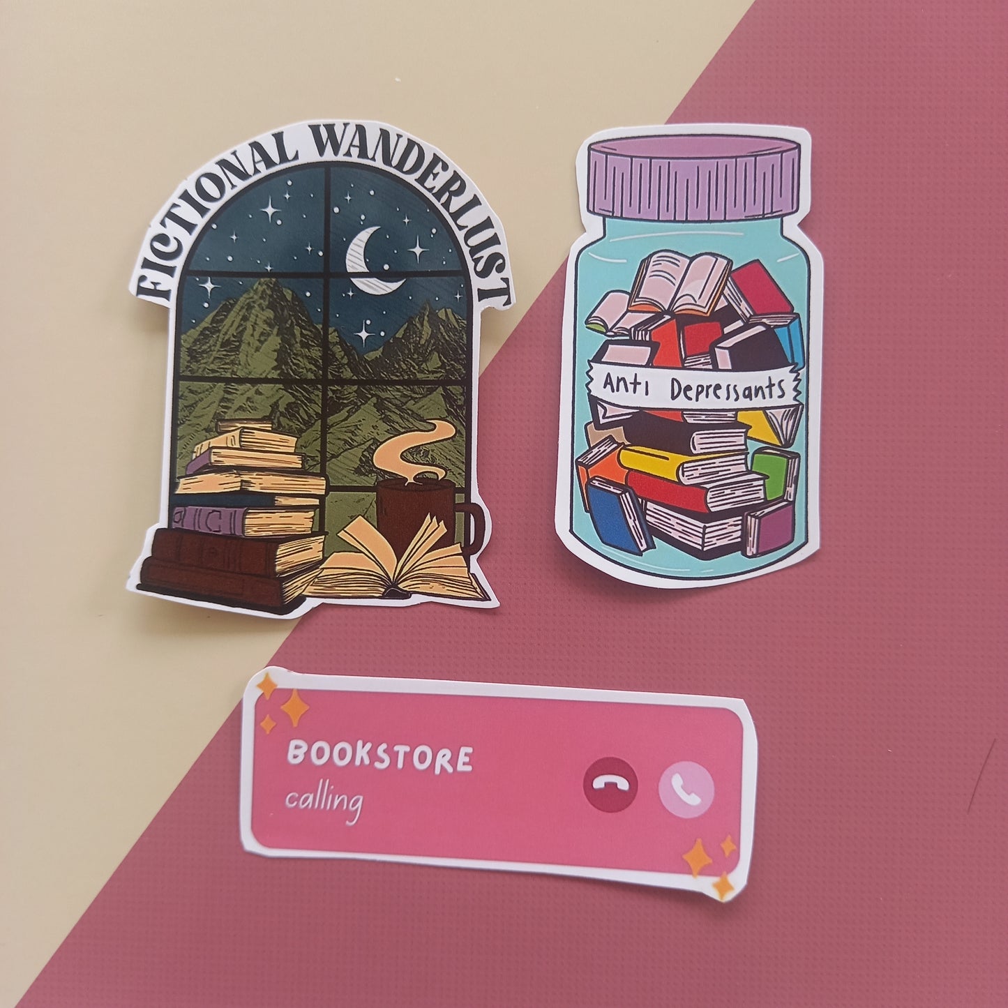 Book Lovers Stickers - Pack of 7