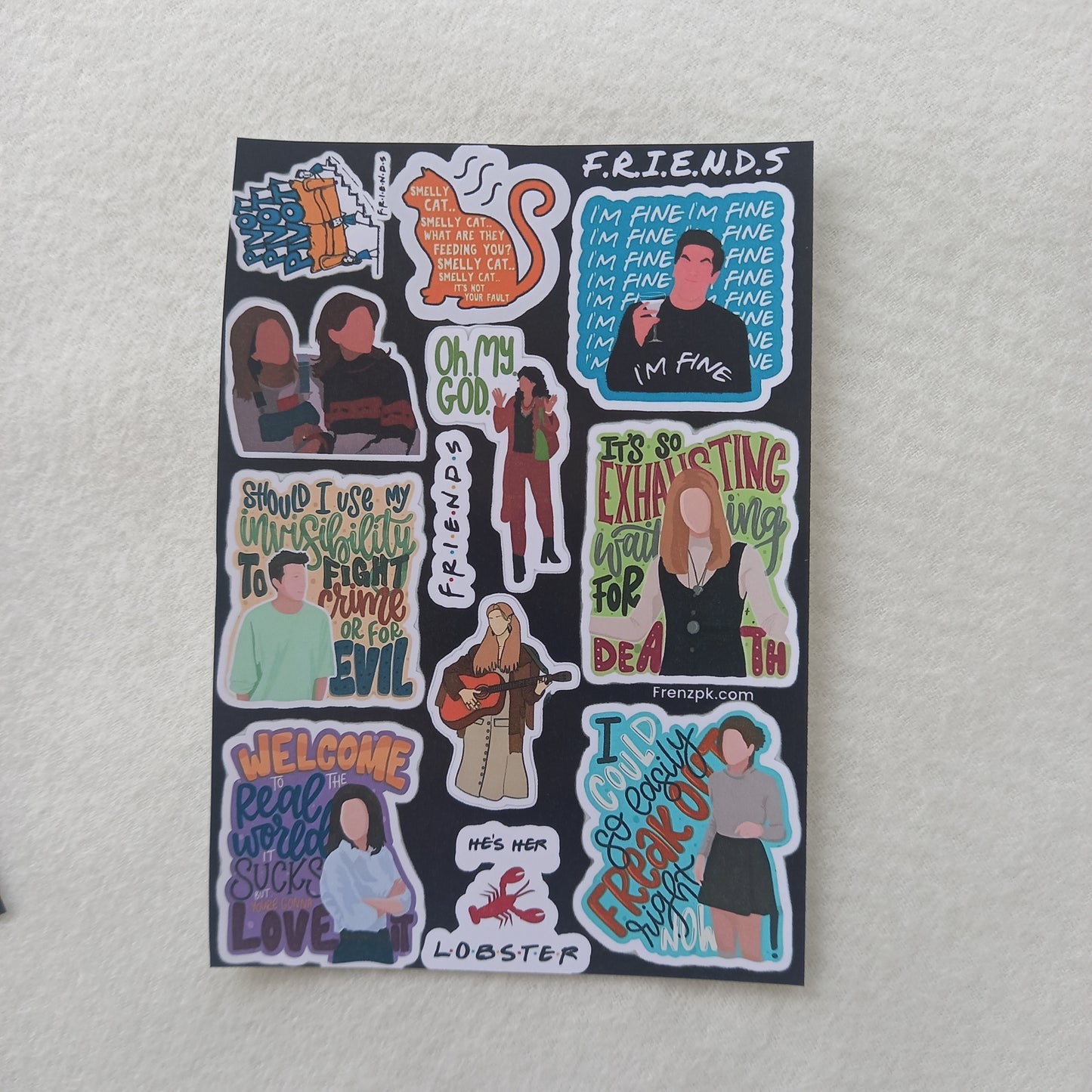 FRIENDS Uncut Sticker Sheets (Pack of 4)