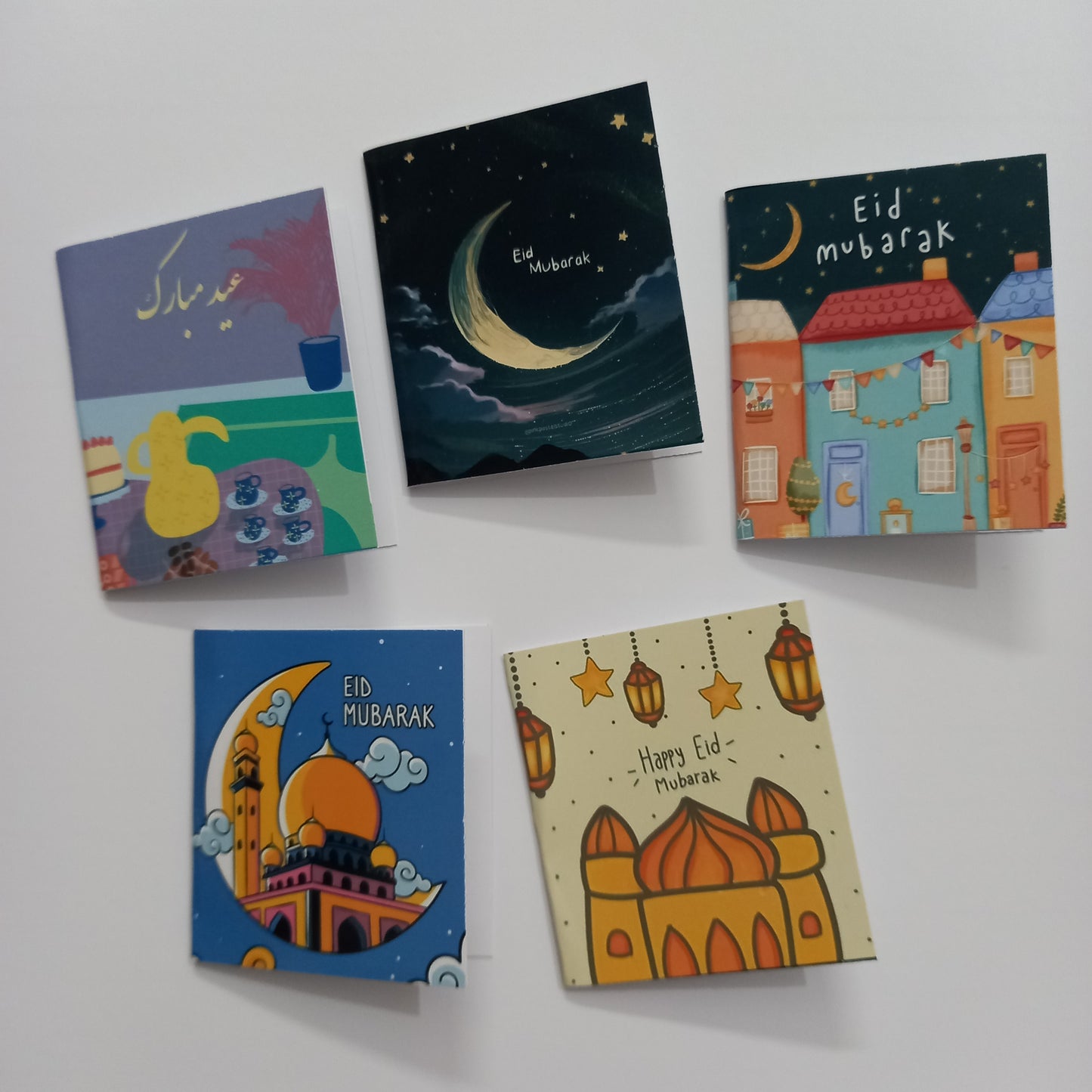 Eid Mubarak aesthetic Mini Cards