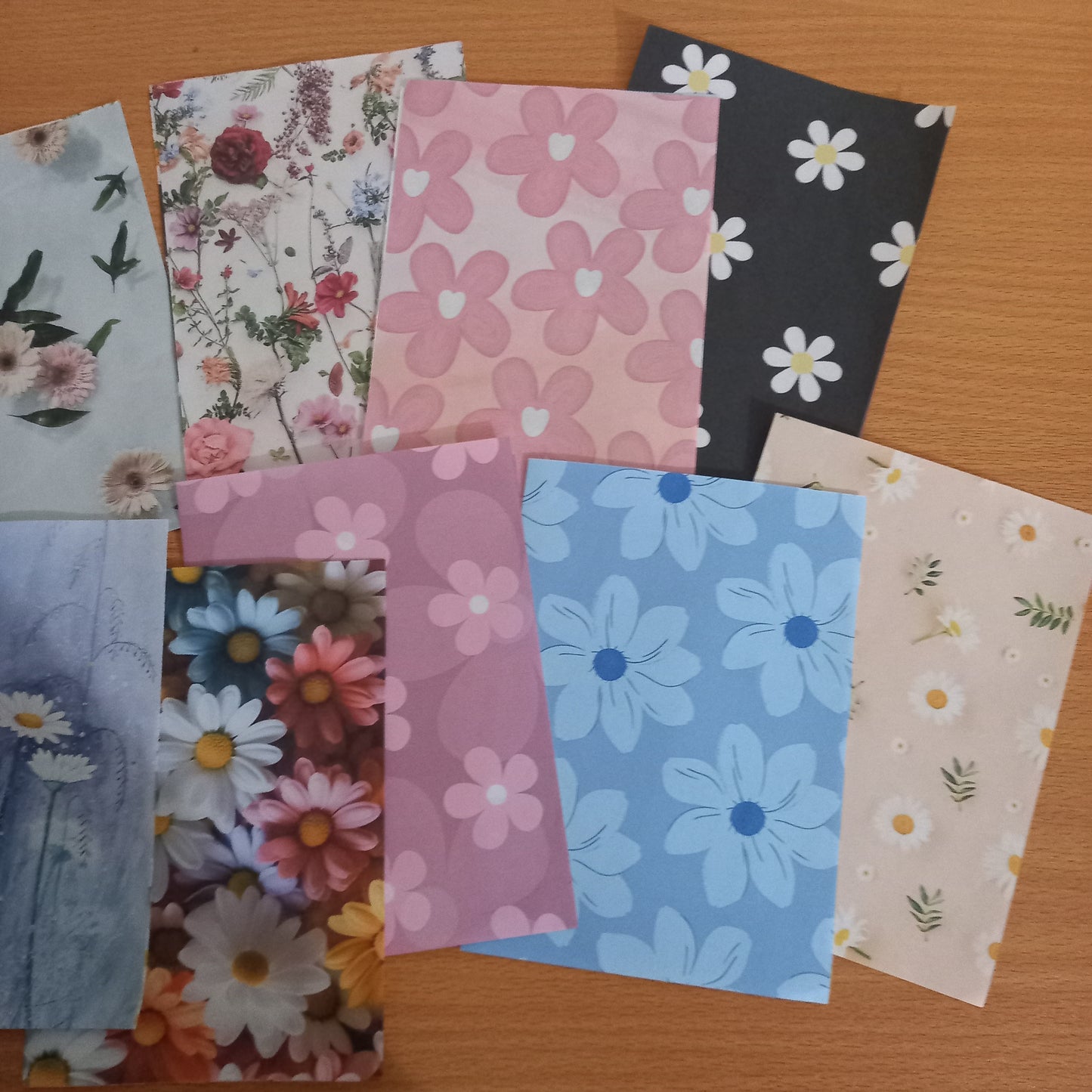 Floral Fantasia Pack of 20 paper journal crafts (A6 size)