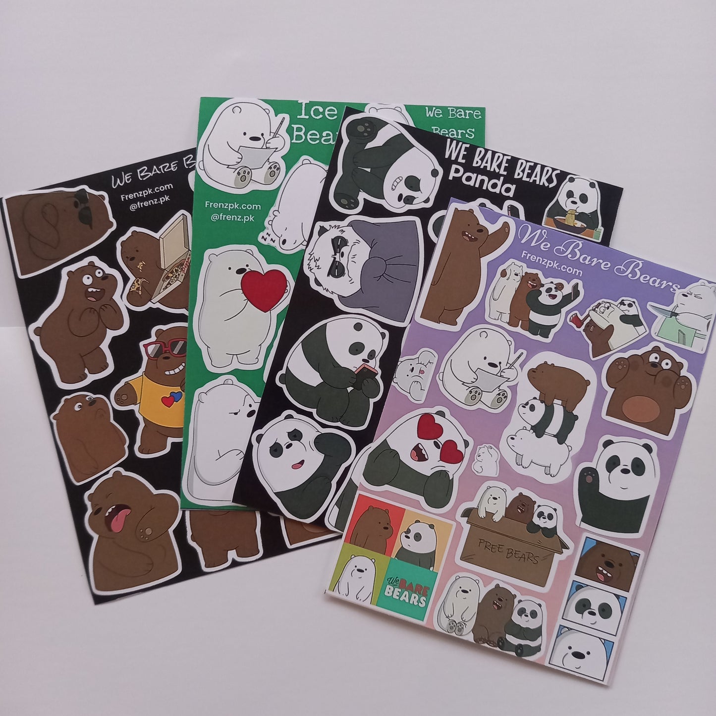 We bare bears Uncut Sticker Sheets (Pack of 4)