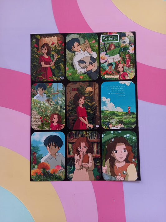 Arrietty Uncut sticker sheet