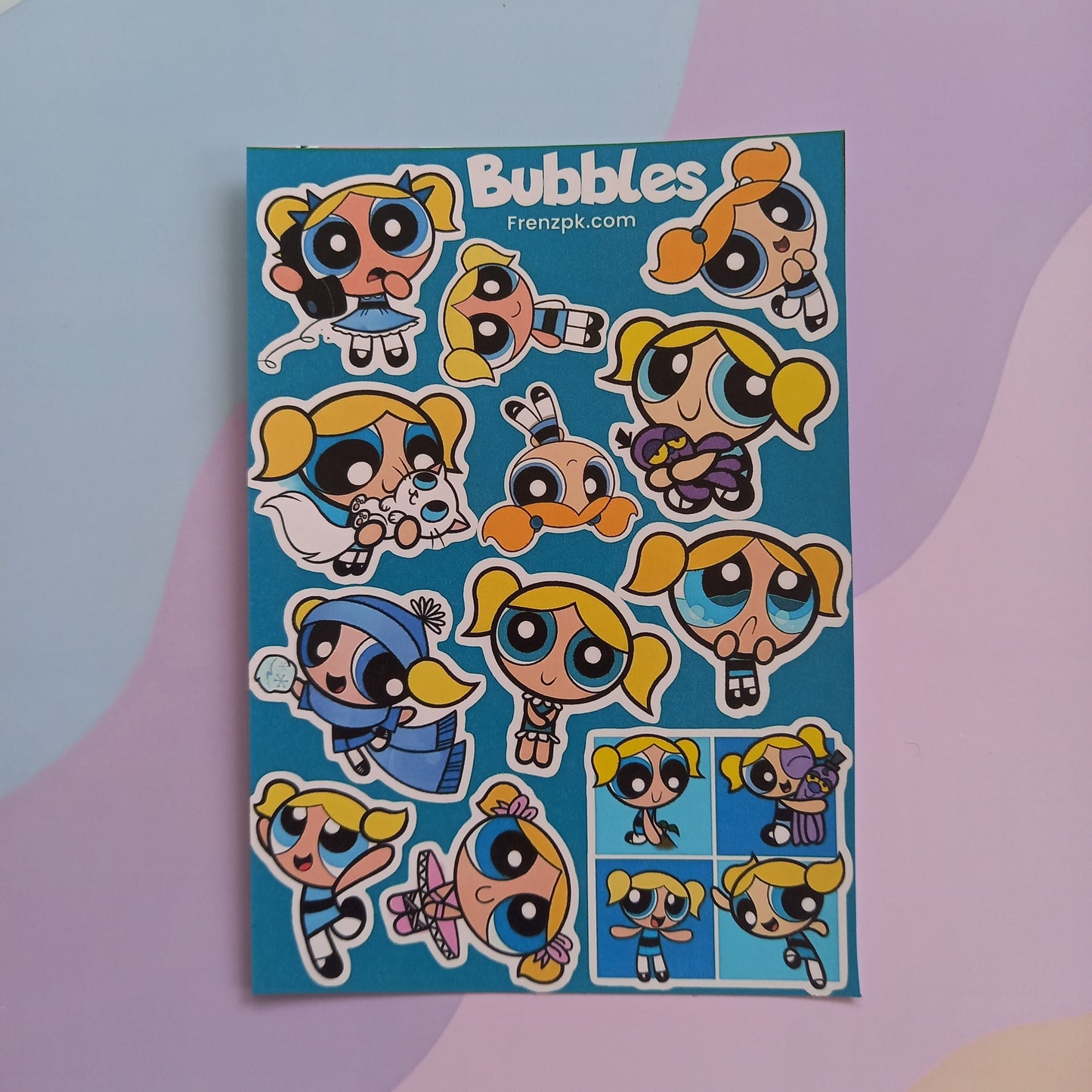 Powerpuff Girls Uncut Sticker Sheets (Pack of 4)